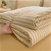 Odot Trapunta Piumino Estivo Reversibile, 4,5 Tog Trapuntino Copriletto Leggera Primaverile Coperta Trapuntatura Morbido per Letto Matrimoniale Una Piazza e Mezza (Righe gialle,150 * 200cm)