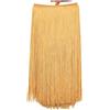 HWJFDC Frange per Vestiti 10 Metri 50CM Lungo Frangia di Pizzo Nappa Frangia Taglio for Fai da Te Vestito Latino Abiti di Scena Accessori Nastro di Pizzo(Tyrant Gold,2Meters)