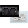 VoltShine Spina Schuko tipo francese, colore bianco, 16 A, 250 V, ideale per collegare dispositivi elettrici in modo sicuro.
