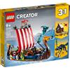 Lego Nave vichinga e Jörmungandr - Lego Creator 3 in 1 - 31132