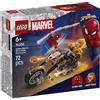 Lego Spider-Man vs. Ghost Rider in motocicletta - Lego Marvel 76335