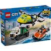 Lego Remix aereo, camion di servizio e hovercraft - Lego City 60505