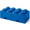 Lego Contenitore Lego brick 8 cassetto - Blu - Lego 4006f