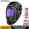 ARCCAPTAIN Maschera per saldatura MIG MAG TIG Casco per saldatura Tappo per il viso Alimentato a celle solari Oscuramento automatico Casco per saldatura Maschera per saldatura