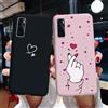 SAYPDB Per Coque Vivo V20 SE Custodia Love Heart Paraurti Morbido Silicone Della Copertura Posteriore Opaca Cassa Del Telefono Per Vivo V20 SE V2022 V2023 V20SE Funda