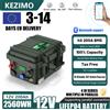 KEZIMO Batteria LiFePO4 12V 200Ah 100Ah 2560Wh Bluetooth BMS 140Ah 24V Batteria per barche da pesca 6000 cicli IP56 Carica USB QC Consegna veloce UE