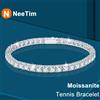 NeeTim 3mm 4mm 5mm 6.5mm Moissanite Tennis Bracciale Originale s925 Sterling Silver Lab Braccialetti con diamanti per donna Uomo Catene