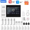 PGST Sistema di Allarme WiFi 4G GSM PGST Compatibile con TUYA Smart Life per Sicurezza Domestica con Sirena Solare Wireless PIR Compatibile con Alexa