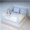 IMBABY Guardrail per letto Protezioni per culla sollevabili Corrimano regolabile Sicurezza per letto Paraurti per barriera per letto di sicurezza lavabile per bambini
