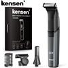 KENSEN S15 Regolabarba Elettrico per Uomo con Lama a Doppia Faccia, Impermeabile IPX6, Rasoio per Peli del Corpo, Trimmer 2 in 1 per Barbiere