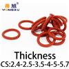 YONGXU VMQ O-ring spessore 2,4/2,5/3,5/4/5/5,7 mm CS guarnizione in gomma rossa siliconica resistente alle temperature completa nelle specifiche1