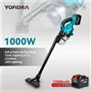 Yofidra Aspirapolvere elettrico portatile senza fili da 1000 W Potenti strumenti ricaricabili per la pulizia degli interni domestici per Makita 18 V Batteria Pin