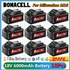 bonacell Per Milwaukee M18 6000mAh Batteria 18V Li-Ion M18B5 48-11-1860 48-11-1850 48-11-1840 48-11-1830 48-11-1820 Batterie di ricambio