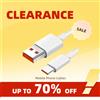 Clearance_6A Cavo dati di ricarica super veloce adatto per Huawei Xiaomi Honor TIPO C Ricarica flash Arancione Ricarica per telefono cellulare 66 W
