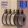 JAYO Filamento PLA in legno JAYO 1,75 mm 5 rotoli Filamento 3D in vera fibra di legno per stampanti 3D FDM 15% fibre di legno Materiali di stampa 3D