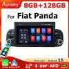 Aycetry Autoradio Wireless 7'' Carplay Android 15 per Fiat Panda 2020-2023, 2 DIN, Lettore Multimediale con Schermo 4G LTE