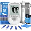 LinkSun G-425-1 Kit misuratore di glicemia 50/100 pezzi Strisce reattive Lancette per monitor del diabete Glucometro digitale Misuratore di zucchero nel sangue