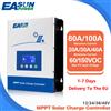 EASUN POWER 20A 40A 60A 80A 100A MPPT regolatore di carica solare 12V 24V 36V 48V caricabatteria 150VDC regolatore solare retroilluminato