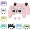 NONE Per PlayStation 5 Controller PS5 Custodia protettiva in gomma Tuta in silicone extra spessa per caricatore originale DualSense
