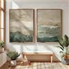 NONE 2 pz/set giapponese retrò Wabi Sabi montagne astratte stampa su tela poster moderno e minimalista arte stampa decorazioni per la casa wall art poster