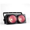 HYULIGHTS COB 2x100W RGBWA + UV 6in1 Blinder Strobe Stage Light Audience Blinder per DJ Disco Illuminazione della festa nuziale