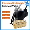 NONE Elettrovalvola fontana normalmente chiusa 1/2 "3/4" 1 "1-1/4" 2 "per subacquea 380V 110V 220V 12V 24V impermeabile IP68