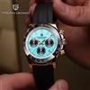PAGANI DESIGN 40MM V2 Orologio da Uomo Classico con Quadrante Blu Cielo, Cronografo Retrò al Quarzo, Vetro Zaffiro, Acciaio Inossidabile, Impermeabile