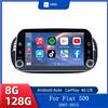 YaYp HMG Android 13 Auto Radio per FIAT 500 Abarth 2007 2008 2009-2015 Schermo Multimediale Stereo GPS Wireless CarPlay Android Auto 8"