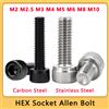 HUI JI 5-100 pz M2 M2.5 M3 M4 M5 M6 M8 M10 304 In Acciaio Inox Esagono Incassato Testa Bullone A Brugola DIN912 Grado 12.9 Nero Esagono A2 Vite