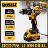 Dewalt DCD796 Trapano elettrico a percussione senza spazzole da 13 mm Cacciavite a batteria multifunzionale Batteria ricaricabile da 20 V Utensili elettrici