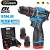 Gisam Gisha 95N.M 10MM 25 + 3 Torque Trapano elettrico senza spazzole Mandrino a cricchetto in metallo Trapano a batteria Cacciavite elettrico Utensili elettrici fai da te