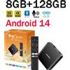 CLIBABIQBOX TV98 ATV Plus TV Box 8GB 128GB Android14 Allwinner H313 Quad Core 4G 5G Dual Wifi BT5.0 Controllo vocale intelligente HD 4K 8K TV Box iptv
