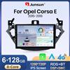Junsun Autoradio stereo Junsun per Opel Adam 2013-2016 per Corsa E 2015-2019 Lettore multimediale video con GPS e touchscreen