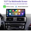 Road Top Schermo ultra sottile da 12.3 pollici per BMW Serie 1/2/3/4 F20 F21 F22 F23 F30 F31 F33 F36 CIC/NBT/EVO Wireless CarPlay Radio multimediale