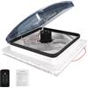 NONE Ventilatore di scarico reversibile per tetto camper remoto a 3 velocità con sensore pioggia Monitoraggio della temperatura Ventilatore da soffitto per ventilazione dell'aria camper