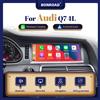 BONROAD Autoradio con Schermo Touch Linux, Carplay Wireless, Android Auto per Audi Q7 4L 2005-2015, Navigazione GPS, Lettore Multimediale