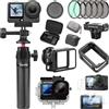ZYOX Per DJI Osmo Action 6 Protezione schermo in vetro, copriobiettivo, filtro ND, gabbia per telaio, custodia per immersione subacquea, kit di accessori per borse di stoccaggio