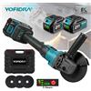 YOFIDRA 125mm M14 Smerigliatrice angolare senza spazzole Macchina da taglio Smerigliatrice angolare elettrica a batteria Utensili elettrici per perni batteria Makita