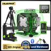 Huepar S04-5RG Livella Laser a 16 Linee con Raggio Verde, Autolivellante, Strumento Laser a Linee Incrociate con Telecomando, Rilevatore Laser e Supporto Magnetico