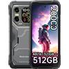 Blackview XPLORE 1 [Caricabatterie UE non incluso] 5G 48 GB (16+32 GB)+ 512 GB Smartphone robusto 20000 mAh 45 W 6,78'' 2,4 K Android 15