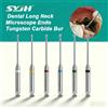 syjh 6 pz. RA 34mm Frese Dentali a Sfera in Carburo di Tungsteno a Collo Lungo per Microscopio Endoscopico, per Manipolo Dentale a Bassa Velocità, Strumenti Odontoiatrici