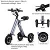 NONE Triciclo Elettrico Pieghevole 14KG 250W 36V 25KM Scooter per Mobilità con Freno a Mozzo da 10 Pollici in Lega di Alluminio, Ammortizzato, Piccolo e Portatile