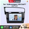 Junsun Autoradio Junsun da 9 pollici per Volkswagen VW Golf 7 2013 2014 2015 - 2017 CarPlay Android Auto FM RDS DSP BT GPS Navi SWC HD IPS Touch Screen Plug & Play Lettore multimediale con chiamate in