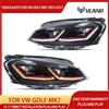 vland Fari anteriori Full LED Vland per Golf Mk7 15-17 con DRL, abbaglianti e anabbaglianti, gruppo ottico anteriore potenziato