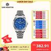 San Martin Orologio da Polso San Martin 3639mm Miyota 90S5 con Quadrante in Smalto GADA, Automatico Meccanico, Zaffiro BGW-X1, 10 Bar, Bracciale a 5 Maglie SN0144CG-7