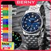 BERNY Orologio subacqueo automatico da uomo Top Luxury Sapphire 316L Acciaio New Wave Dial 200M Orologi subacquei meccanici impermeabili da uomo