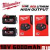 Milwaukee Batteria Milwaukee M18 6.0Ah ad Alta Potenza 100% Nuova, 18V agli Ioni di Litio Ricaricabile per Utensili Elettrici Cordless Milwaukee M18, Batteria 6Ah