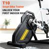 COOSPO T10 Smart Bike Trainer per MTB e Bici da Strada, con Misuratore di Potenza Integrato, BLE5.0 ANT+, 2200W, per Ciclismo Indoor