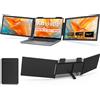amoudo Monitor portatile doppio Amoudo da 14 pollici, IPS 1920*1080P, triplo monitor portatile con porta USB-C per laptop da 14 a 16,5 pollici, Windows/Mac, Xbox