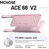 MCHOSE Tastiera da Gaming MCHOSE ACE68 V2 con Sensore Hall TTC, Latenza Ultra-bassa 0.008ms, Polling Rate 8KHz, Scan Rate 256k, Precisione 0.001mm, Cablata